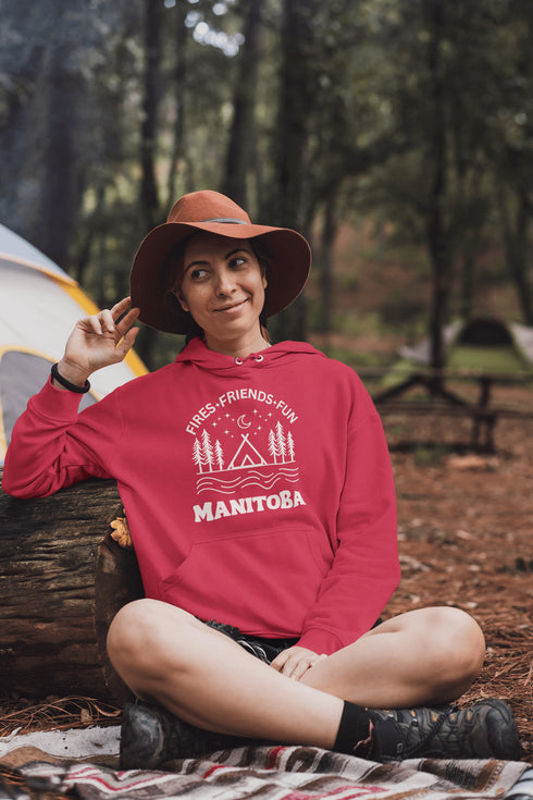 C & Win Sports Manitoba-Fires, Friends, Fun Hoodie Red / S - C & Win Sports